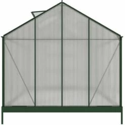 VENTE-UNIQUE.COM Serre De Jardin En Polycarbonate De 9 M² Avec Embase - Vert - COROLLE II - Vert Sapin -France Serre de jardin Soldes 2022 55883128 5