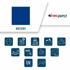 TECPLAST Bâche Tunnel Agricole 2x3 M Ignifugée M2 680TU2 Bleue - Qualité 15 Ans - Bâche étanche Anti-Chaleur - Made In France - Bleue -France Serre de jardin Soldes 2022 56364379 3