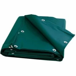 TECPLAST Bâche Tunnel Agricole 8x12 M 680TU Verte - Qualité 10 Ans - Bâche étanche Pour Tunnel De Stockage - Made In France - Verte