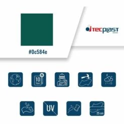 TECPLAST Bâche Tunnel Agricole 8x12 M 680TU Verte - Qualité 10 Ans - Bâche étanche Pour Tunnel De Stockage - Made In France - Verte -France Serre de jardin Soldes 2022 56364517 3