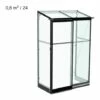 HALLS Serre Adossée Qube Lean-to En Verre Trempé 0.80m², Base Base Black - Noir -France Serre de jardin Soldes 2022 56842227 1