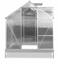 Serre De Jardin - Fuxtec FX-GWH136 - Plaques Alvéolaires (HKP), Porte Coulissante, 190x190x205cm, Embase Incluse -France Serre de jardin Soldes 2022 56929725 5