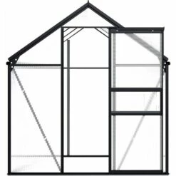 NOVA La Serre Anthracite En Aluminium à Base De Panneaux En Polycarbonate De Différentes Taille Serre Anthracite Aluminium 3,61 M² Taille : 3.61 M² -France Serre de jardin Soldes 2022 57093816 3