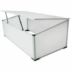 NOVA Mini Serra Balcon Balcon De La Terrasse En Aluminium Et Des Ouvertures En Polycarbonate 2 Serre Froide à 2 Couvercles 110x55x41 Cm