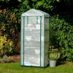 MACARON Serre De Jardin Pour Balcon, Intérieur & Extérieur Avec Abri Chaud En PVC Fleur Et Herbe Sans Support 69*49*155cm LO-Ron 11 MACARON Serre De Jardin Pour Balcon, Intérieur & Extérieur Avec Abri Chaud En PVC Fleur Et Herbe Sans Support 69*49*155cm LO-Ron -France Serre de jardin Soldes 2022 57139632 5