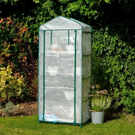 MACARON Serre De Jardin Pour Balcon, Intérieur & Extérieur Avec Abri Chaud En PVC Fleur Et Herbe Sans Support 69*49*155cm LO-Ron 7 MACARON Serre De Jardin Pour Balcon, Intérieur & Extérieur Avec Abri Chaud En PVC Fleur Et Herbe Sans Support 69*49*155cm LO-Ron – Image 5