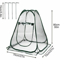 MACARON Mini Pop Up Serre, Serre De Jardin Balcon, Mini-Tente De Serre, Serres De Culture En PVC De Intérieur Ou Extérieur, Tente Fleur Abri Pour Plantes De Jardin 70 X 70 X 80 Cm LO-Ron -France Serre de jardin Soldes 2022 57139690 2