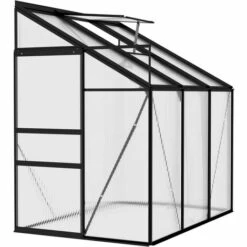 Topdeal Serre Anthracite Aluminium 3,8 M³ FF49311_FR -France Serre de jardin Soldes 2022 57333308 3