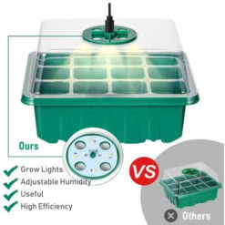 SUPERSELLER Germoir 5PCS Plateau De Démarrage De Graines De Plantes Avec Lampes De Culture Pour Planter Des Graines 60 Cellules De Semis Kit De Démarrage De Plantes Biologiques Avec 5 étiquettes 2 Outils De Transplantation - Le Noir 9 SUPERSELLER Germoir 5PCS Plateau De Démarrage De Graines De Plantes Avec Lampes De Culture Pour Planter Des Graines 60 Cellules De Semis Kit De Démarrage De Plantes Biologiques Avec 5 étiquettes 2 Outils De Transplantation - Le Noir -France Serre de jardin Soldes 2022 57478759 3