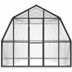 TRUE DEAL Serre Avec Cadre De Base Anthracite 9,98 M² Aluminium -France Serre de jardin Soldes 2022 57826529 3