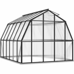 TRUE DEAL Serre Avec Cadre De Base Anthracite 9,98 M² Aluminium -France Serre de jardin Soldes 2022 57826529 4