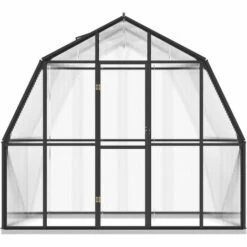 TRUE DEAL Serre Avec Cadre De Base Anthracite 3,3 M² Aluminium -France Serre de jardin Soldes 2022 57828986 4