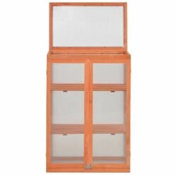 INLIFE Serre Bois 75x47x109 Cm -France Serre de jardin Soldes 2022 57884706 3