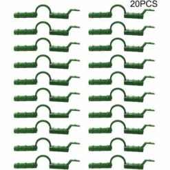 CHANCEY Lot De 20 Clips Tunnels Pour Filet D'ombrage De Cadre De Serre,SEMAket Clips De Protection Pour Tuyau, Couverture Givrée, Cadre De Tuyau, Connecteur De Film -France Serre de jardin Soldes 2022 58534746 3