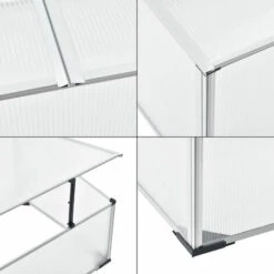 NOVA Greenhouse De Balcon / Terrasse Pour Palet 60x100x30 / 40 Cm Toit Divisé Et Ouvert -France Serre de jardin Soldes 2022 58598593 3