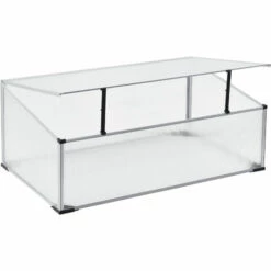 NOVA Balcony Greenhouse Terrace Pour Les Plantes 60x100x30 / 40 Cm Avec Toit D'ouverture