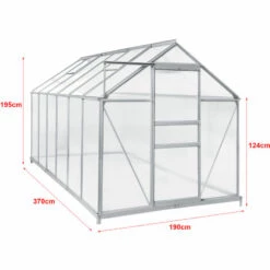 Serre De Jardin Oisterwijk à Porte Coulissante En Polycarbonate 7,03 M² [en.casa] -France Serre de jardin Soldes 2022 58805555 3
