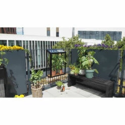 JULIANA Serre De Balcon Urban Balcony En Verre Trempé 0.16 M² - Noir