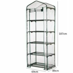 LTS FAFA PVC Couvercle, Serre De Jardin, Avec Bâche Amovible Balcon Terrasse Tente, Étanche Et Anti-UV, Pour Faire Pousser Et Protéger Plantes (Non Compris Le Support En Fer)vert -France Serre de jardin Soldes 2022 59304546 2