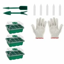 Ensoleillé Boîte De Propagation De Serre Intérieure De 3 Pièces Mini Ensemble De Propagation De Serre