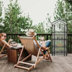 Relaxdays Serre De Balcon, Bâche En PVC, Acier, 4 étagères, H X L X P : Env. 159 X 69 X 49 cm, Noir Et Transparent -France Serre de jardin Soldes 2022 59406218 3