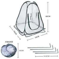 Ensoleillé Betterlifefg-mini Pop Up Serre, Serre De Jardin De Balcon, Mini Tente De Serre, Serres Intérieures Ou Extérieures En Pvc, Abri De Tente De Fleur F -France Serre de jardin Soldes 2022 60463232 2