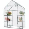 RELAX4LIFE Serre De Jardin Solide En PVC Avec Étagères En Maille De Fer Et Bâche Pour Serre Transparent Imperméable, Facile à Assembler, 143 X 73 X 195 Cm (143x73x195cm, Transparent) 1 RELAX4LIFE Serre De Jardin Solide En PVC Avec Étagères En Maille De Fer Et Bâche Pour Serre Transparent Imperméable, Facile à Assembler, 143 X 73 X 195 Cm (143x73x195cm, Transparent) -France Serre de jardin Soldes 2022 60464650 1