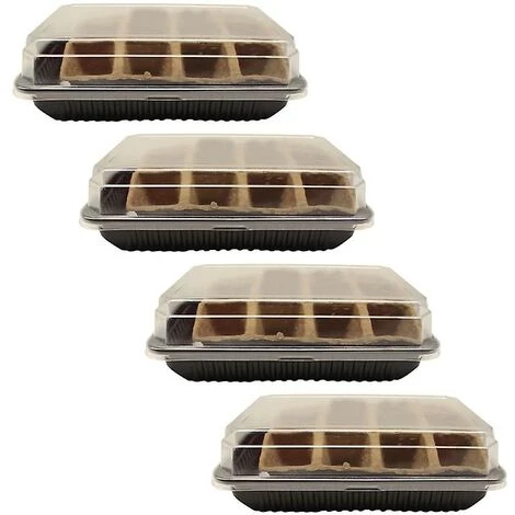 PREMIER 4pcs Plateau De Démarrage De Semences Biodégradable Jardin Plateau De Semis Plante Culture Pépinière Boîte De Germination De Pépinière 3 PREMIER 4pcs Plateau De Démarrage De Semences Biodégradable Jardin Plateau De Semis Plante Culture Pépinière Boîte De Germination De Pépinière