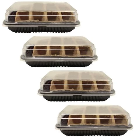 PREMIER 4pcs Plateau De Démarrage De Semences Biodégradable Jardin Plateau De Semis Plante Culture Pépinière Boîte De Germination De Pépinière 4 PREMIER 4pcs Plateau De Démarrage De Semences Biodégradable Jardin Plateau De Semis Plante Culture Pépinière Boîte De Germination De Pépinière – Image 2