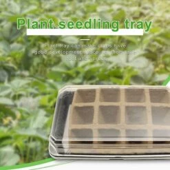 PREMIER 4pcs Plateau De Démarrage De Semences Biodégradable Jardin Plateau De Semis Plante Culture Pépinière Boîte De Germination De Pépinière 7 PREMIER 4pcs Plateau De Démarrage De Semences Biodégradable Jardin Plateau De Semis Plante Culture Pépinière Boîte De Germination De Pépinière -France Serre de jardin Soldes 2022 60551544 3