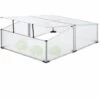 Relaxdays Serre En Aluminium, Jardin, Pour Jeunes Plants, HxLxP : 40x120x100cm, Perméable Aux UVs, Potager, Transparent -France Serre de jardin Soldes 2022 60563822 1