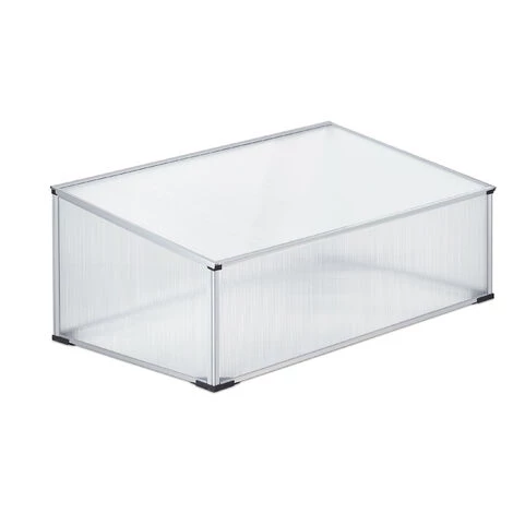 Relaxdays Serre En Aluminium, Jardin, Pour Jeunes Plants, HxLxP : 40x100x60cm, Perméable Aux UVs, Potager, Transparent 4 Relaxdays Serre En Aluminium, Jardin, Pour Jeunes Plants, HxLxP : 40x100x60cm, Perméable Aux UVs, Potager, Transparent – Image 2