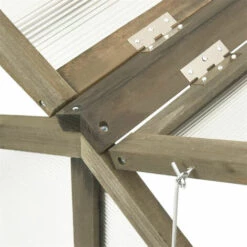 FIMEI Serre Gris 114x80x50 Cm Bois De Sapin -France Serre de jardin Soldes 2022 60589332 4