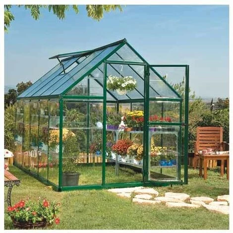 CANOPIA Serre De Jardin En Polycarbonate Hybrid 5,66 M², Couleur Argent, Ancrage Au Sol Oui - Argent 3 CANOPIA Serre De Jardin En Polycarbonate Hybrid 5,66 M², Couleur Argent, Ancrage Au Sol Oui - Argent
