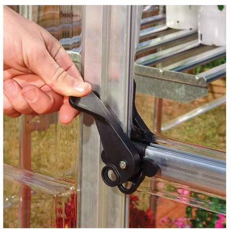 CANOPIA Serre De Jardin En Polycarbonate Hybrid 5,66 M², Couleur Argent, Ancrage Au Sol Oui - Argent 5 CANOPIA Serre De Jardin En Polycarbonate Hybrid 5,66 M², Couleur Argent, Ancrage Au Sol Oui - Argent – Image 3