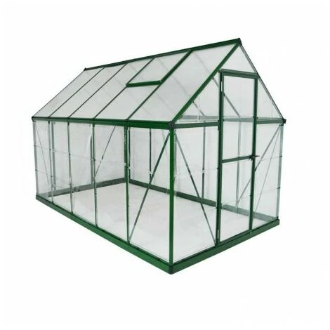 CANOPIA Serre De Jardin En Polycarbonate Hybrid 5,66 M², Couleur Argent, Ancrage Au Sol Oui - Argent 7 CANOPIA Serre De Jardin En Polycarbonate Hybrid 5,66 M², Couleur Argent, Ancrage Au Sol Oui - Argent – Image 5
