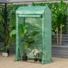 COSTWAY Serre De Jardin Portable-100 Cm X 50 Cm X 170 Cm Avec Porte à Glissière Enroulable-2 Sangles Housse En Plastique PE