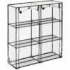 Relaxdays Serre De Jardin 6 étagères, Bâche PVC, Structure En Acier, 2 Portes, HLP : 152 X 143 X 45 cm, Transparent/noir 2 Relaxdays Serre De Jardin 6 étagères, Bâche PVC, Structure En Acier, 2 Portes, HLP : 152 X 143 X 45 cm, Transparent/noir -France Serre de jardin Soldes 2022 61313983 1