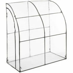 Relaxdays Serre De Jardin Pour Tomates, Bâche PVC, Facilement Accessible, HxLxP : 215 X 200 X 100 Cm, Transparent/noir -France Serre de jardin Soldes 2022 61313994 2