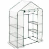 Relaxdays Serre De Jardin, Avec Bâche En PE, 4 étages, à Taille Humaine, HLP : 195x143x73 cm, Vert/transparent -France Serre de jardin Soldes 2022 61314038 1