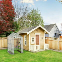 Relaxdays Serre De Jardin, Avec Bâche En PE, 4 étages, à Taille Humaine, HLP : 195x143x73 cm, Vert/transparent -France Serre de jardin Soldes 2022 61314038 3