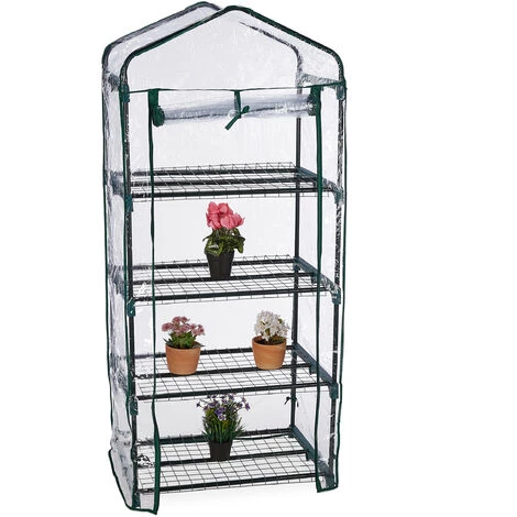 Relaxdays Serre De Balcon, Métal Et PVC, Taille Compacte, Avec Bâche, H X L X P : 159 X 69 X 49 cm, Verte/transparente 3 Relaxdays Serre De Balcon, Métal Et PVC, Taille Compacte, Avec Bâche, H X L X P : 159 X 69 X 49 cm, Verte/transparente