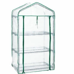 Relaxdays Serre De Balcon, Métal Et PE, 3 Niveaux, Avec Bâche, H X L X P : 127 X 69 X 49 cm, Vert/blanc 8 Relaxdays Serre De Balcon, Métal Et PE, 3 Niveaux, Avec Bâche, H X L X P : 127 X 69 X 49 cm, Vert/blanc -France Serre de jardin Soldes 2022 61314337 2