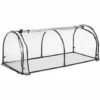 Relaxdays Serre De Jardin, Tunnel Plantations, H X L X P : 50 X 130 X 60 Cm, Tunnel Avec Porte, PVC, Transparent/noir -France Serre de jardin Soldes 2022 61347057 1