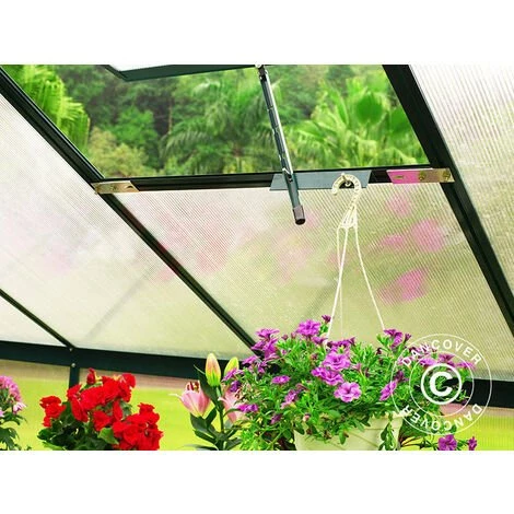 DANCOVER Serre Adossée Polycarbonate ZEN 3,1m², 1,27x2,44x2,12m, Vert - Vert 4 DANCOVER Serre Adossée Polycarbonate ZEN 3,1m², 1,27x2,44x2,12m, Vert - Vert – Image 2