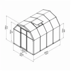 CANOPIA Serre De Jardin En Polycarbonate Rion Eco Grow 5,36 M², Ancrage Au Sol Non 10 CANOPIA Serre De Jardin En Polycarbonate Rion Eco Grow 5,36 M², Ancrage Au Sol Non -France Serre de jardin Soldes 2022 6261262 4