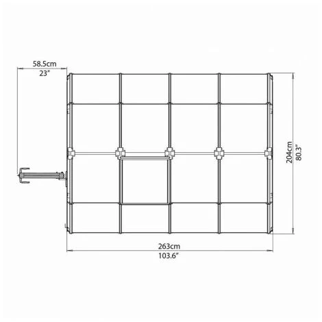 CANOPIA Serre De Jardin En Polycarbonate Rion Eco Grow 5,36 M², Ancrage Au Sol Non 7 CANOPIA Serre De Jardin En Polycarbonate Rion Eco Grow 5,36 M², Ancrage Au Sol Non – Image 5