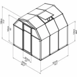 CANOPIA Serre De Jardin En Polycarbonate Rion Eco Grow 4,10 M², Ancrage Au Sol Oui -France Serre de jardin Soldes 2022 6261269 3