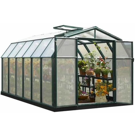 CANOPIA Serre De Jardin En Polycarbonate Rion Hobby Gardener 10,38 M², Ancrage Au Sol Oui 4 CANOPIA Serre De Jardin En Polycarbonate Rion Hobby Gardener 10,38 M², Ancrage Au Sol Oui – Image 2