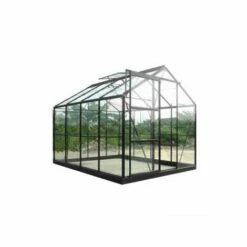 CHALET & JARDIN Serre De Jardin En Verre Trempé SEKURIT 4 Mm + Base - 8,9 M²